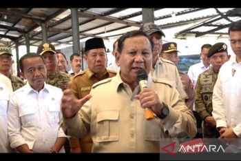 Presiden sebut kerugian negara dari tambang ilegal Babel capai Rp300 T