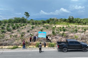 Pemkab Pasaman Barat pasang patok rest area Pelabuhan Teluk Tapang