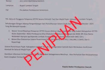 Waspada!! penipuan mengatasnamakan petugas Bapeda Lombok Tengah