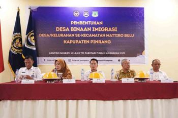Imigrasi Parepare bentuk Desa Binaan Imigrasi di Mattiro Bulu Pinrang