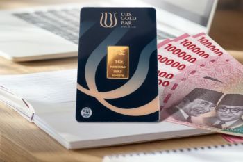 Emas UBS dan Galeri24 di Pegadaian pada hari ini serempak  turun Rp11.000/gr