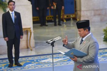 Gibran wishes Prabowo happy birthday ahead of first year in office