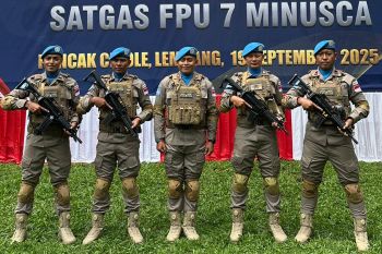 Lima personel Polda Banten gabung misi perdamaian PBB di Afrika Tengah