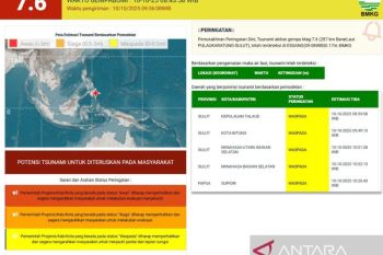 BMKG urges calm after 7.6-Magnitude quake near North Sulawesi