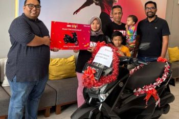 Pelanggan Telkomsel di Kutim dapat sepeda motor undian Simpati Hoki