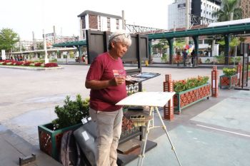 Masih tersisa 1 hari lagi Pameran Rangkaian Bunga di Stasiun Yogyakarta
