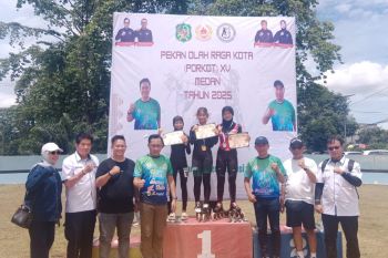 Medan Selayang juara umum sepatu roda  Porkot Medan