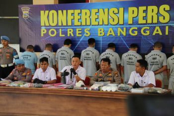 Polres Banggai ungkap 77 kasus narkoba selama Januari-Oktober 2025