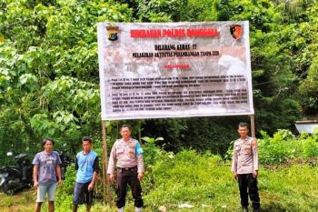 Polres Donggala imbau masyarakat tidak menambang ilegal di Sabang