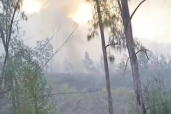 Tim gabungan padamkan titik api baru di kawasan Gunung Rinjani