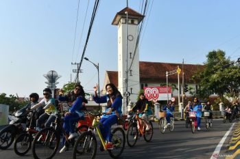 Bersepeda bersama dalam rangka Hari Santri Nasional