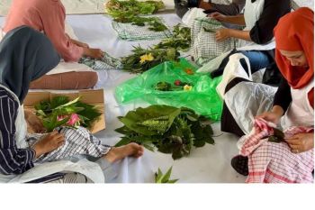 Pelaku ekonomi kreatif di Mataram dapat pelatihan ecoprint