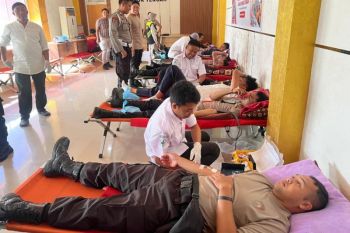 Polres Lombok Tengah dukung peningkatan ketersediaan stok darah