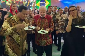Prabowo dan Lula rayakan ulang tahun bersama