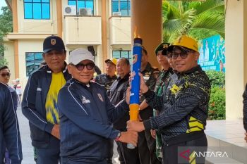 Wabup HST sambut kirab obor Porprov XII Kalsel 2025