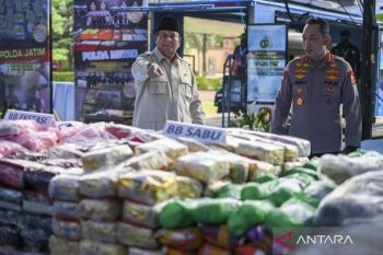 Prabowo urges nationwide vigilance in fight against drug trafficking