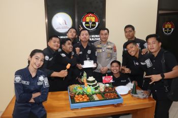 Bidhumas Polda Kaltara Gelar Syukuran HUT Humas Polri ke-74