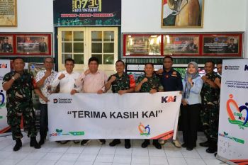 KAI Daop 6 salurkan bantuan TJSL ke Kodim 0734 Kota Yogyakarta