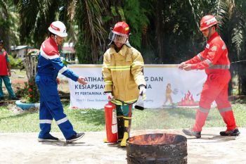 Edukasi sadar bencana, Pertagas OSSA latih siswa SDN 11 Muara Enim hadapi risiko darurat sejak usia dini
