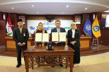 Unila dan UNM Makassar jalin kerja sama kelembagaan dan diskusi Senat Universitas