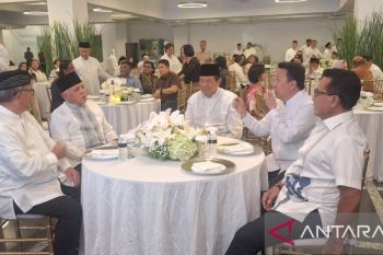 SBY hadiri acara haul ke-9 Almarhum Haji Mochamad Thohir di Masjid At Thohir Depok