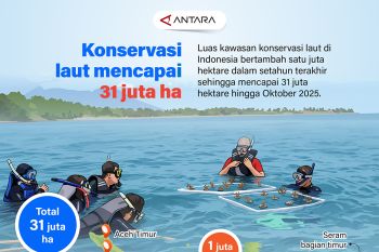 Konservasi laut mencapai 31 juta hektare