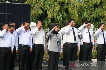 ASN Berintegritas, Kinerja Berkualitas, Kanwil Kemenkum Bengkulu gelar apel pagi bersama