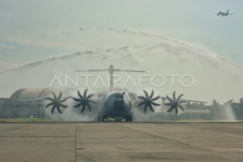 Foto: Kedatangan Pesawat Airbus A400M di Lanud Halim Perdanakusuma