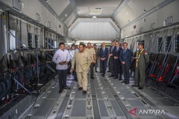 Prabowo highlights A400M’s role in global humanitarian missions