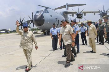 Prabowo: Pesawat A400M mampu jalankan misi kemanusiaan ke Gaza