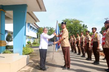 Pj Sekda Banjar lepas kontingen Pramuka ikuti Perkemahan Wirakarya Kalsel
