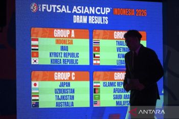 Timnas Indonesia masuk Grup A Piala Asia Futsal AFC 2026, ini lawan-lawan yang akan dihadapi