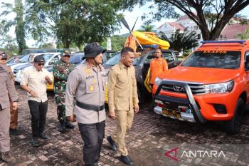 Sinergi hadapi potensi alam, Bupati Abdya dan Kapolres gelar apel siaga bencana