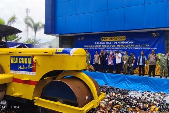 DJBC Sumbagbar musnahkan barang milik negara sebesar Rp74,95 miliar