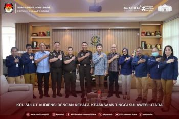 KPU Sulut perkuat koordinasi dengan Kejati dalam penegakan hukum