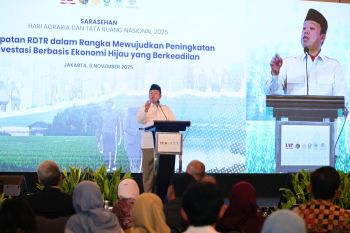 Menteri Nusron: Empat visi Presiden Prabowo bertumpu pada pemanfaatan tanah dan tata ruang yang berkeadilan