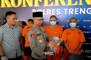 Polres Trenggalek tangkap dua pelaku penyalahgunaan senpi rakitan