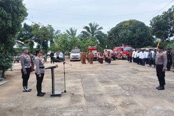 Polsek Way Bungur Polres Lamtim gelar Apel Tanggap Bencana