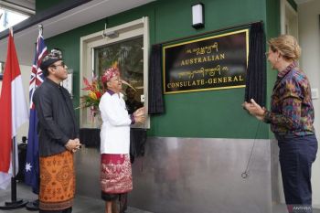 Konjen Australia gunakan aksara Bali untuk penamaan gedung diplomatik