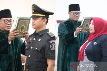 Kanwil Kemenkum Bengkulu lantik Analis SDM dan Notaris Pengganti, tekankan profesionalisme dan integritas ASN