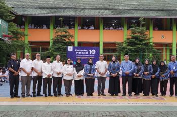 Kegiatan Kemenkeu Mengajar 10 beri semangat murid SMKN 4 Bandarlampung