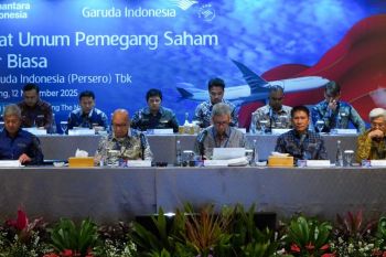 RUPSLB Garuda Indonesia merestui suntikan Rp23,67 T dari Danantara