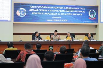 Percepat penyelesaian persoalan tanah dan ruang, Menteri Nusron adakan rakor dengan kepala daerah se-Sulsel