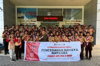 BNNP Sultra tanamkan karakter antinarkoba kepada peserta Jamda Pramuka