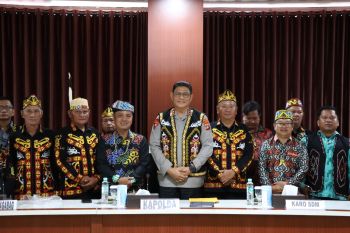 Kapolda Kaltara Terima Audiensi Dewan Adat Dayak Agabag