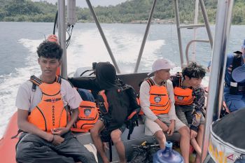 Empat ABK kapal terdampar di Pulau Sebuku dievakuasi Basarnas
