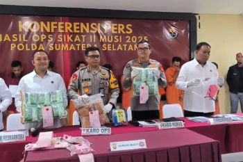 Polda Sumsel amankan 1.178 pelaku  kejahatan selama Operasi Sikat Musi