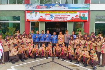 Wabup Risnaldi Ibrahim lepas Kontingen Kwarcab 0301 Pramuka Pesisir Selatan ikuti Raimuna Daerah VII Sumbar