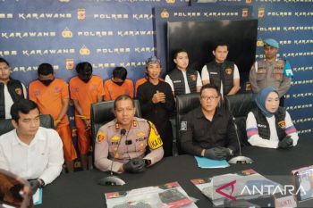 Polres Karawang tetapkan empat tersangka pengeroyokan anak disabilitas hingga meninggal
