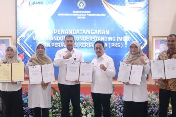 Kanwil Ditjenpas Banten perkuat sinergi lintas sektor pada Hari Kemenimipas ke-1